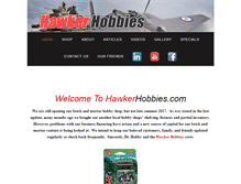 Tablet Screenshot of hawkerhobbies.com